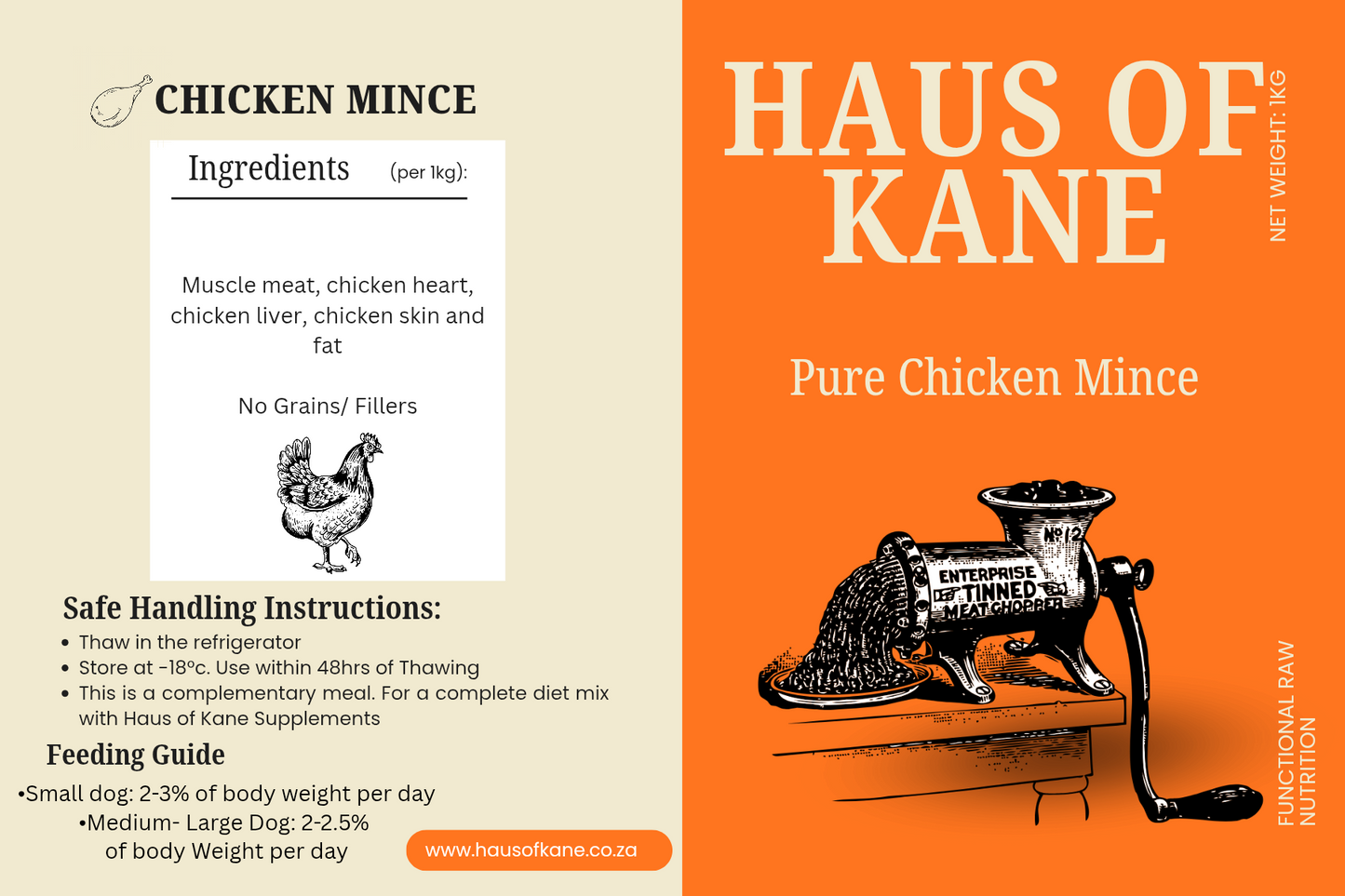 Haus of Kane Chicken Mince