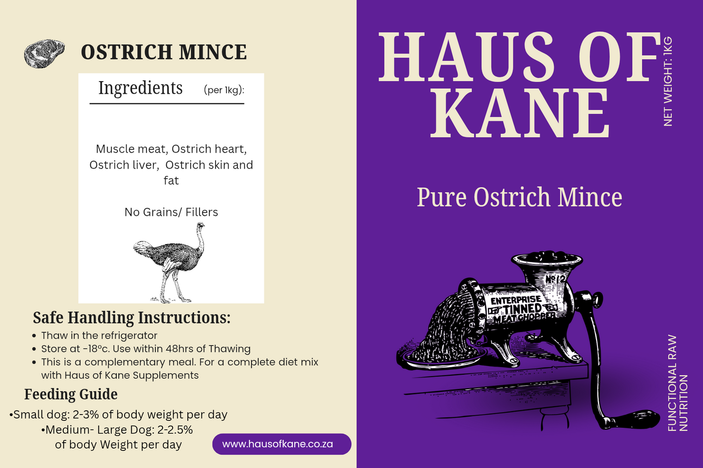 Haus of Kane Ostrich Mince