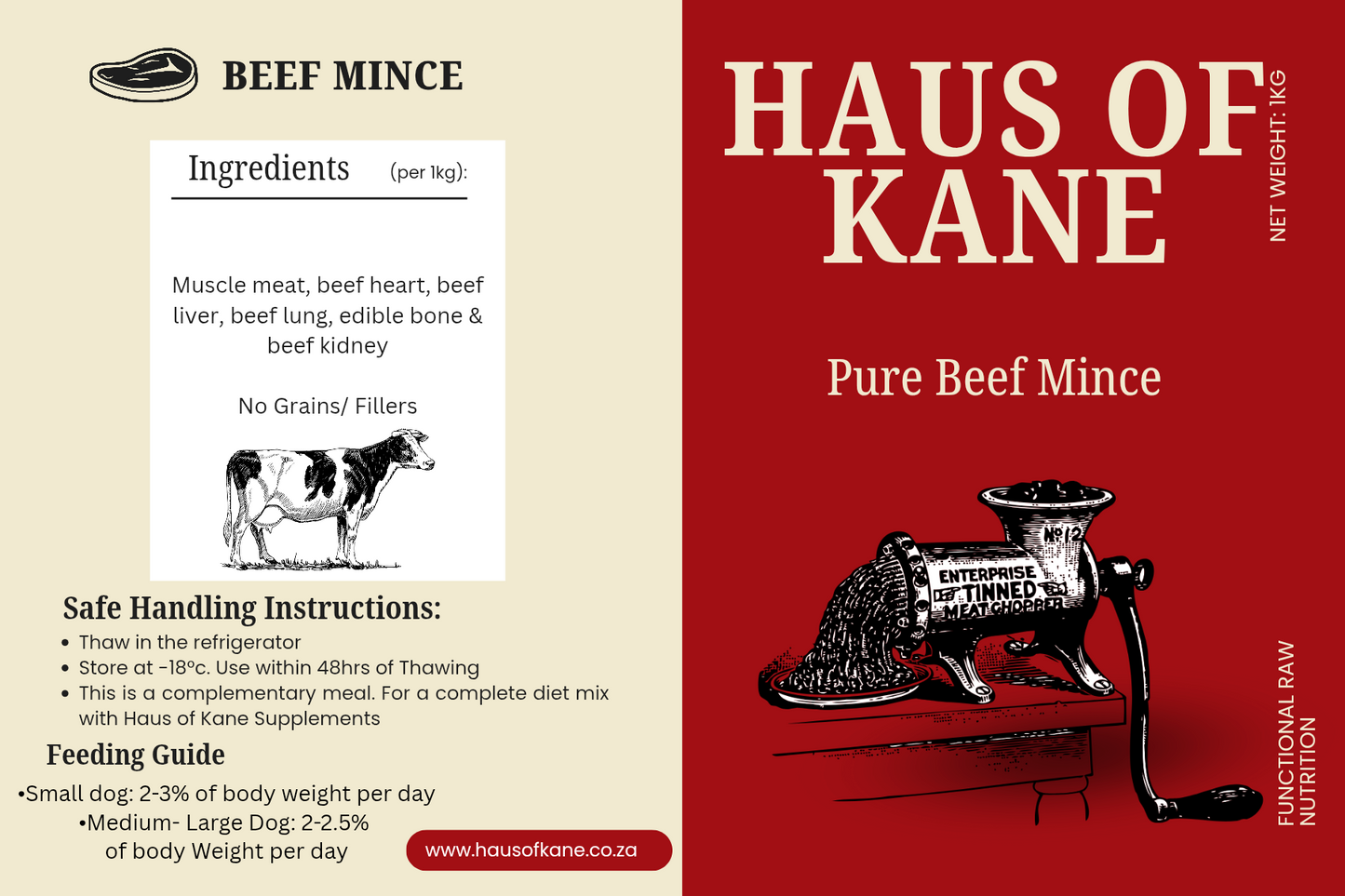 Haus of Kane Beef Mince