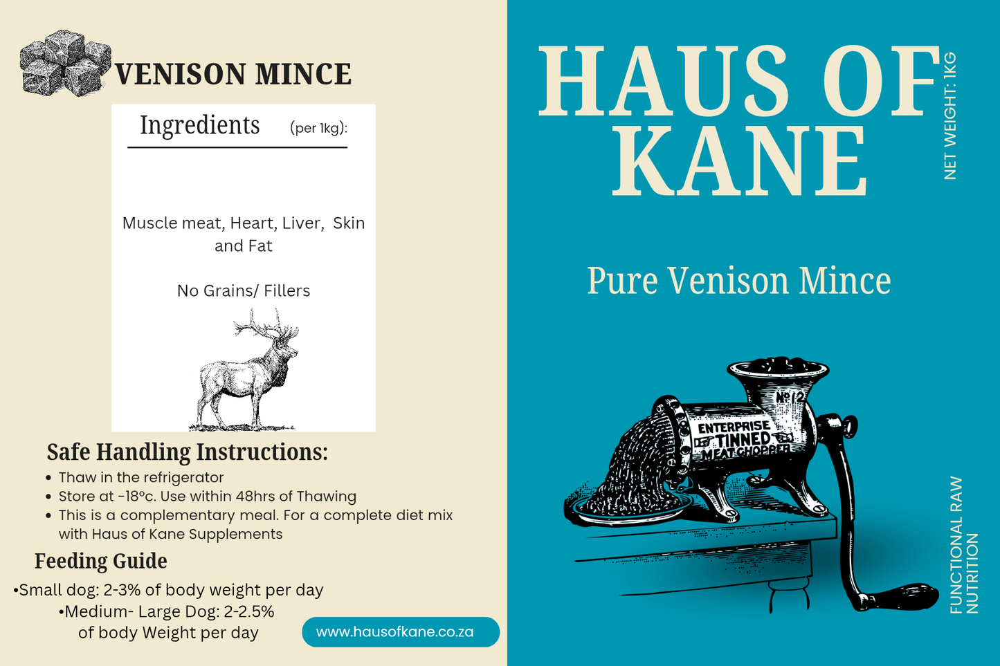 Haus of Kane Venison Mince